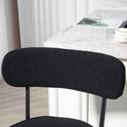 HOMCOM - Tabourets de bar modernes hauteur comptoir 27 po - noir - paquet de 2-Style simple et moderne qui s’intègre facilement dans votre cuisine ou salle à manger 
