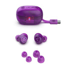 Jlab - Écouteurs sans Fil Go Pop avec Suppression Active du Bruit Violet Transparent-Haut-parleur dynamique de 10 mm