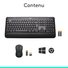 Logitech - Ensemble de clavier et souris sans fil MK540 - français-Cryptage sans fil