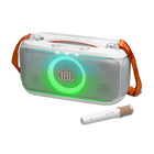 JBL - PartyBox On-the-Go 2 Plus Enceinte de soirée portable - Blanc-Karaoké instantané avec suppression vocale EasySing par IA de
n’importe quelle chanson