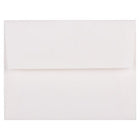 JAM Paper Enveloppes d'invitation Strathmore A2 - 4,375 x 5,75 po - Vergé blanc brillant - paquet de 50-Posé blanc brillant