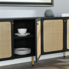 Modway - Chaucer Buffet - Noir-Construction durable en panneaux de particules