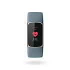 Fitbit - Charge 5 - Bleu acier/Platine-Suivez votre sommeil, la SpO2, la VFC, la respiration et plus encore