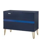 Manhattan Comfort - Dumbo commode moderne 35,19" - bleu minuit-44,77 cm L x 89,46 cm l x 68,23 cm H