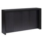 Hudson&Canal - Console Piedmont 56" L - Grain noir-Un design contemporain moderne pour votre entrée, votre salon, votre bureau et plus encore