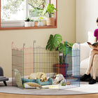 PawHut - Parc pour Animaux Hexagonal Portable pour Chien Clôture d'Exercice Extérieur-6 piquets de sol sont inclus dans le paquet pour garantir la stabilité