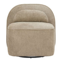Zuo - Kakao Chaise pivotante - Brun olive-Tissu style mouton bouclé