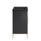 Modway - Awaken 36" Vanette de salle de bain - Noir noir-Matchs non inclus