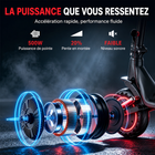 Gyrocopters - Trottinette électrique Flash 6.0 MAX pour adultes et adolescents - Vitesse : 32 km/h - Autonomie : 40 km - Noir-Domptez les chemins de gravier, les routes planes et même les conditions hivernales grâce aux pneus alvéolés increvables de 9 pouces et au système de double suspension avant et arrière