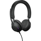 Jabra - Casque stéréo filaire supra-auriculaire Evolve2 40 SE USB-C/A - Teams-Une lumière d’occupation à 360° sur les deux écouteurs est visible sous tous les angles, agissant comme un signal de ne pas déranger et protégeant votre concentration