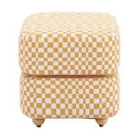 Zuo - Haki Pouf - Multicolore-Bois d’hévéa offrant durabilité et charme naturel