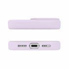 Avana - Étui Velvet MagSafe - pour iPhone 17 - Lavande-Le rebord et les bords surélevés protègent votre écran