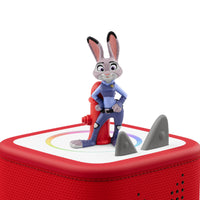 tonies - Disney Zootopie figurine Tonie - Français-Liste des titres (en francais): 1. Zootopie : L'histoire du film 2. Try Everything (chanson) 3. Zootopie 2 : L'histoire du film 4. Zoo (chanson) Durée totale : env. 48 minutes