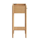 Modway - Zaire 18" Armoire de toilette de salle de bain (lavabo non inclus) - Naturel-Jambes effilées