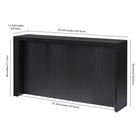 Hudson&Canal - Console Piedmont 56" L - Grain noir-8
