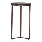 Zuo - Daiza Table d’appoint - Bronze-Bois de santal recyclé au charme naturel et unique