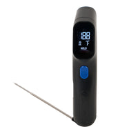 Razor - Thermomètre infrarouge numérique -Thermomètre infrarouge numérique avec laser, détecte la température de la surface de la plaque de cuisson et maintient la température affichée.