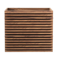 Modway - Render Support mural de 24" Armoire de toilette de salle de bain (lavabo non inclus) - Noyer-Vanité moderne du milieu du siècle