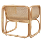 Modway - Ellis Rotin naturel Fauteuil d’accent - Naturel-Entièrement assemblé
