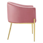 Modway - Savour Touffe Performance Velvet Fauteuil à manger d’accent - Rose poussiéreuse-Assemblée requise
