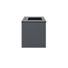 Modway - Vitality 36" Vanette de salle de bain - Gris Noir-Évier en céramique avec comptoir intégré