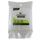 Surebonder - Bâton de colle chaude transparent pleine grandeur de 4 po - Double température - 6 paquets de 20-Couleur claire avec 60-65 secondes de temps de travail