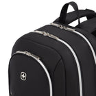Swiss Gear - Sac à dos pour ordinateur portable - Noir-Poche organisatrice avant avec porte-stylos élastiques et mousqueton porte-clés en métal