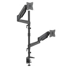 SHOPPINGALL Bras de moniteur extra-long à double vérin à gaz, empilé verticalement, pour écrans 15"-32"  - SA-GA24L-Noir-13