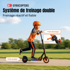 Gyrocopters - Trottinette électrique pour enfants Flash KidZ - Vitesse 19 km/h - Autonomie 11 km - Éclairage LED - Orange-Oubliez les tracas liés au matériel encombrant et aux pneus crevés. Notre mécanisme de pliage « en un clic » permet aux parents de replier la trottinette en quelques secondes, pour un transport facile dans le coffre ou un rangement aisé dans le placard