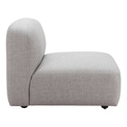 Zuo - Biak Chaise centrale - Gris-Garantie limitée de 3 ans