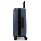 Swiss Mobility - Valsie d'enregistrement rigide 26 po de la collection JFK - Bleu-Intérieur doublé avec panneau de séparation, poches pratiques et sangles de serrage pour garder le contenu organisé et en place