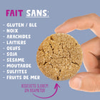 Allergy Smart - Biscuits - Cassonelle - 28g - 40 Pack-Farine D’avoine Sans Gluten, Sucres (cassonade*, Sirop D’érable, Sirop De Tapioca, Sucre Inverti*, Sucre De Canne*), Shortening Durable Du Palmier, Extrait De Vanille, Arôme De Vanille*, Cannelle*, Poudre À Pâte Sans Aluminum, Sel D’himalaya, Bicarbonate De Soude Sans Aluminum.
*ingrédients Biologique