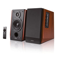 Edifier - R1700BTs Enceintes de bibliothèque Bluetooth actives multifonctions avec sortie de caisson de basses - Brun-Découvrez des basses riches et des aigus nets et clairs grâce à nos haut-parleurs de haute qualité et à notre port bass-reflex orienté vers l'avant. La prise en charge DSP et DRC minimise la distorsion