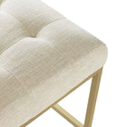 Modway - Privy Tissu rembourré Tabouret de comptoir - Beige doré - Ensemble de 2-8