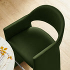 Modway - Talia 41 pouces Cuir végane Tabouret de bar - Vert mousse-Larges accoudoirs angulaires