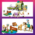LEGO - Friends La remorque pour le cheval et le poulain-Les accessoires incluent des sandwichs, une barrière, une couverture pour cheval, une selle et une brosse