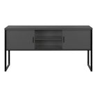 Monarch Specialties - Huche De Bureau - 72 po L - Travail - Portes De Stockage - Travail - Qualité Commerciale - Stratifié Gris-Dimensions du produit : 70,75 po L x 15,5 po P x 36 po H
