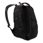 Swiss Gear - Sac à dos pour ordinateur portable ScanSmart - noir-Bretelles ergonomiques et rembourrées avec suspension intégrée, tissu en maille respirant, boucle pour lunettes de soleil et anneaux de réglage pour le pouce