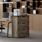 HOMCOM - Armoire à dossiers 2 tiroirs avec barres de suspension réglables pour format lettre, A4 et légal - gris vieilli-Surfaces revêtues de mélamine résistantes à l’usure 