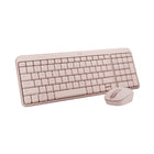 Logitech - Ensemble souris et clavier sans fil Bluetooth MK250 - Rose-Connexion en quelques secondes: technologie sans fil Bluetooth simple et rapide pour utiliser immédiatement cet ensemble clavier et souris sans fil Logitech prêt à l’emploi, sans dongle ni port USB	
