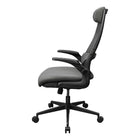 COUGAR - Stryder Chaise de bureau ergonomique avec support lombaire et accoudoirs relevables - gris-Accoudoirs rabattables: Pensés pour la polyvalence, les accoudoirs offrent un soutien équilibré au besoin et se relèvent facilement quand vous souhaitez plus de liberté de mouvement ou vous rapprocher de votre bureau