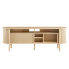 Modway - Cadence 71 po courbé Meuble TV, Chêne-7