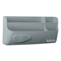 MasterVision Support de rangement magnétique pour tableaux blancs - 4 compartiments - Gris-Support de rangement magnétique avec 4 compartiments pour ranger les essentiels de tableau blanc