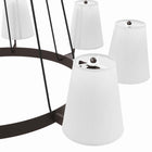 Modway - Surround 8-Lumière Lustre - Bronze blanc-ETL répertorié pour les emplacements humides