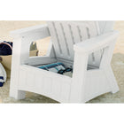 Suncast - Chaise Adirondack avec rangement - Cube de glace-Résistant aux rayons UV.