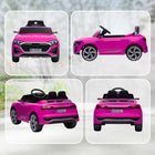 Qaba - Voiture RC électrique Audi Q8 sous licence 12V pour enfants - rose-Quatre roues avec suspension à ressorts assurent une conduite en douceur 