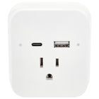 Helix - Chargeur mural multiport Deux ports USB-C et USB-A avec prise-Deux ports de charge