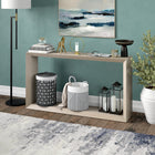 Hudson&Canal - Console Osmond 55" de largeur - Blanc aulne-Nettoyer avec un chiffon doux et sec, sans produits chimiques agressifs ni produits de nettoyage abrasifs