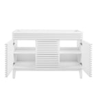 Modway - Render 48" Meuble de toilette de salle de bain compatible double lavabo (non inclus) - Blanc-9