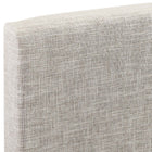 Modway - Taylor Tissu de lin rembourré Tête de lit complète / Queen, Beige-Trois hauteurs de position de montage